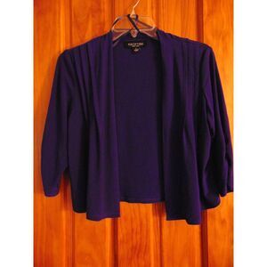 Perceptions Womens Shrug, Royal Purple, Sz S, Poly/Spandex